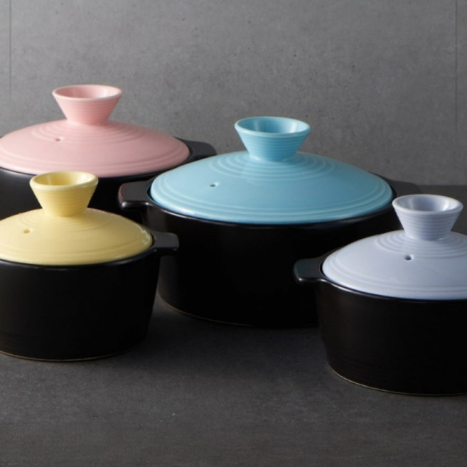 오븐락 4칼라 내열뚝배기 찜기 냄비