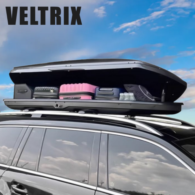 벨트릭스 견고한 루프박스 자동차 캐리어 캠핑 낚시 루프백, 1개, 블랙