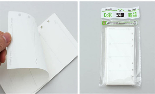 별별마켓 6공 주간 다이어리 속지 A6 만다라트