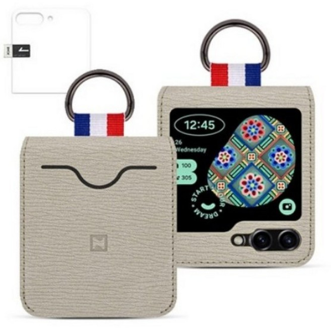 워너프무사 카드지갑 Z플립 7 FE 링홀더 케이스 외부디스플레이보호필름