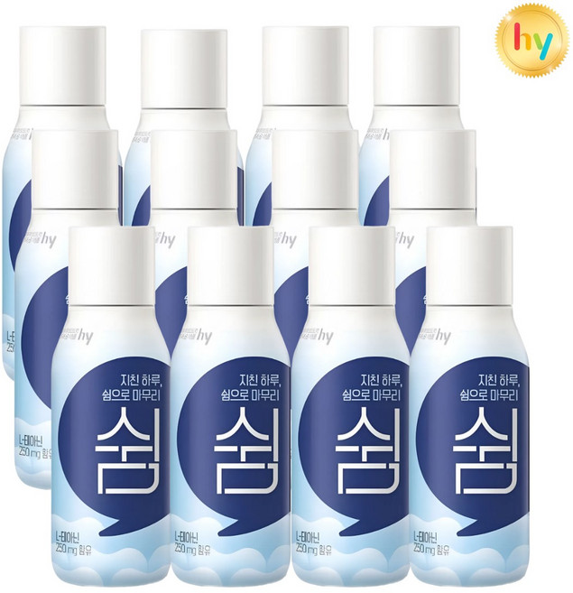 hy 한국야쿠르트 쉼 유산균음료, 12개, 230ml