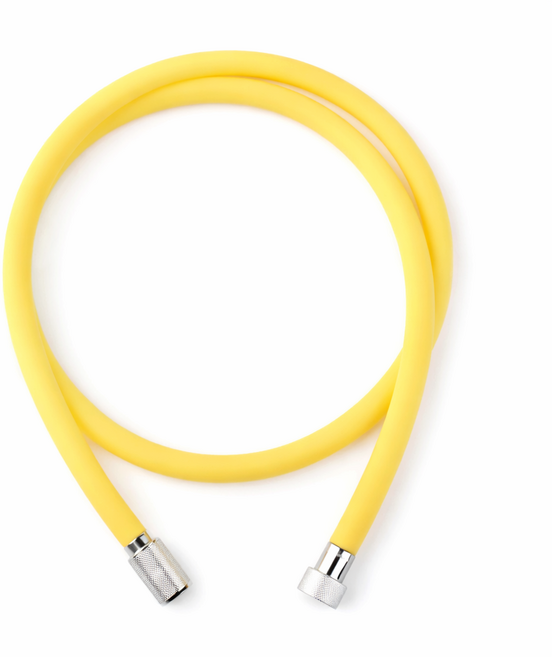 [KCL 인증] 바스친구 Silicon(실리콘) 샤워 호스, 레몬옐로우, 1.8m