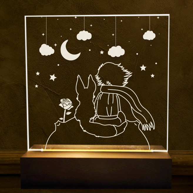 티처스 아크릴 무드등 만들기 세트 (동화 캘리 도안), 단품