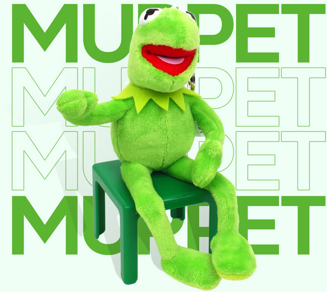 디즈니 머펫 개구리(커밋) 인형키링_20cm, 20cm, 그린, 1개