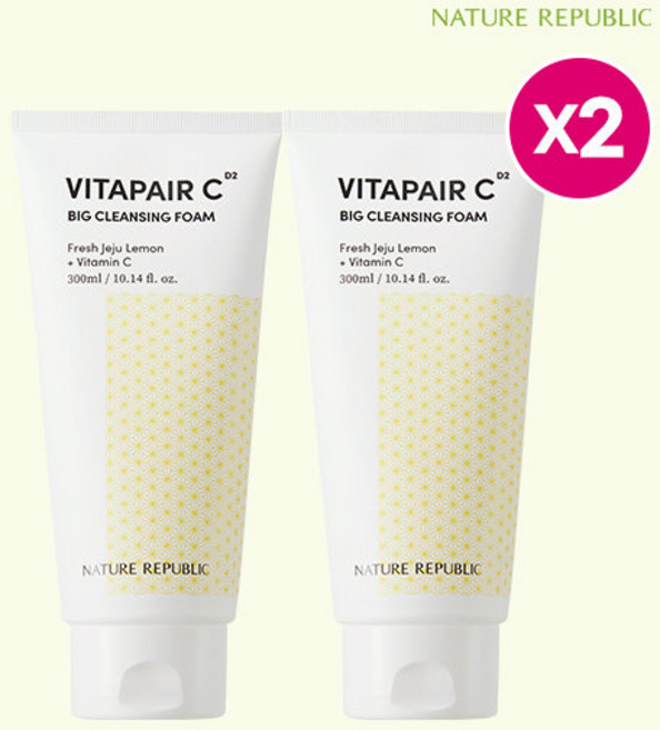 [네이처리퍼블릭] 비타페어C 빅 클렌징폼 300ml 2개 (총 600ml), PK5978