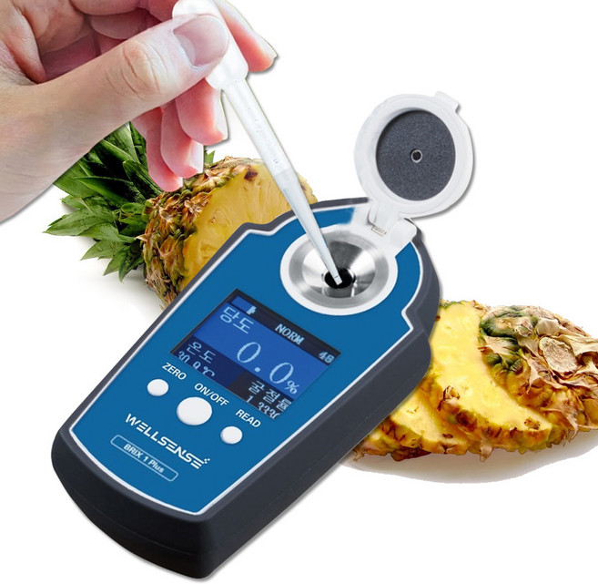 브릭스 당도 측정기 디지털 방수 자동온도보정 과일 단맛 brix 당분 농도계