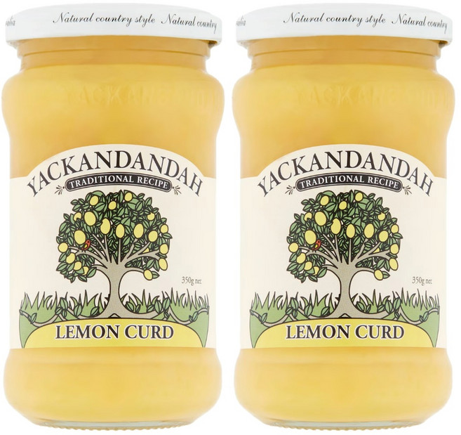 호주 야칸단다 레몬커드 잼 Yackandandah Lemon Curd, 2개, 350g