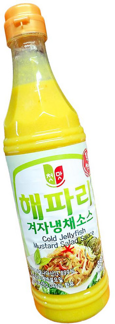 청우 냉채 겨자 소스 880g 6개 양념 새콤한