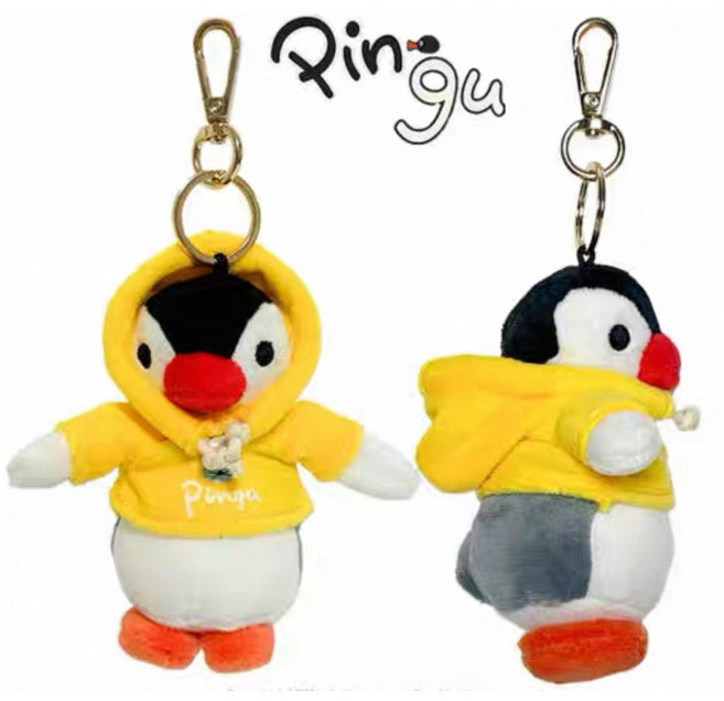 Pingu 企鵝家族 雨衣娃娃吊飾
