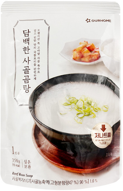 아워홈 진한 국물 사골 곰탕 350g, 1개