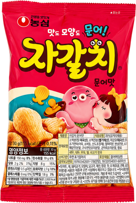 자갈치 문어맛, 30g, 12개
