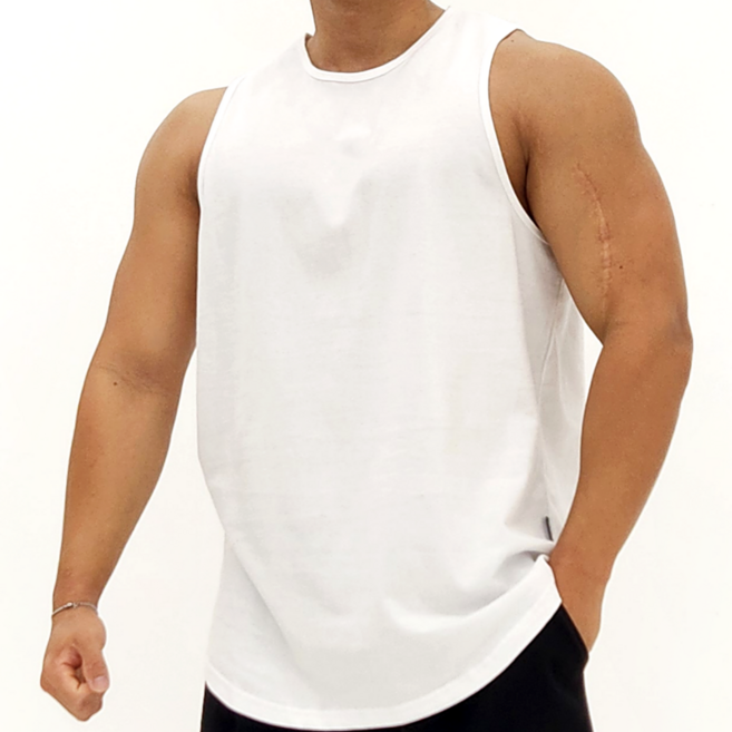 국산 남자 헬스 나시 민소매 운동복 짐웨어 스키니스컹크