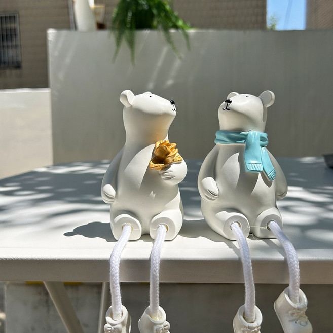 달빛코드 북극곰 인형 인테리어소품인형 장식 커플