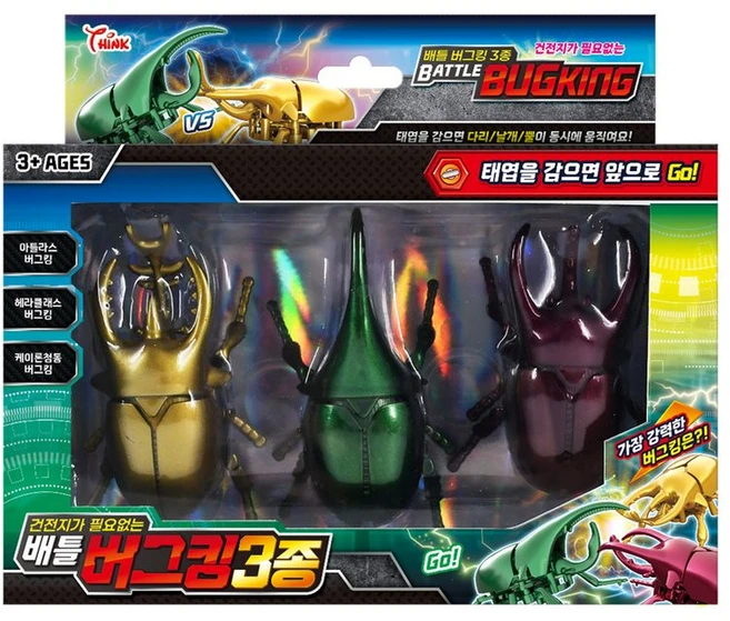 씽크 배틀 버그킹 3종, 1개, 혼합색상 - 쿠팡