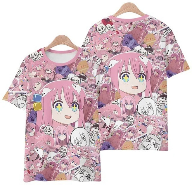 ZCBV봇치 더 록 애니메이션 고토 히토리 굿즈 티셔츠