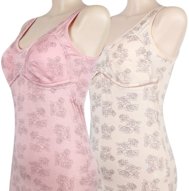 속옷MOA 인견 플라워 노와이어 노몰드 부직포 브라런닝