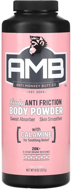 Anti Monkey Butt 레이디 Anti Friction 바디 파우더 227g(8oz), AntiMonkeyButt레이디AntiFriction바, 227g, 1개 - 쿠팡