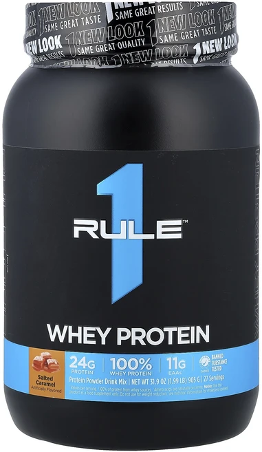 Rule One Proteins 유청 단백질 솔티드 캐러멜 905g(1.99lb), 1개, 905g - 쿠팡