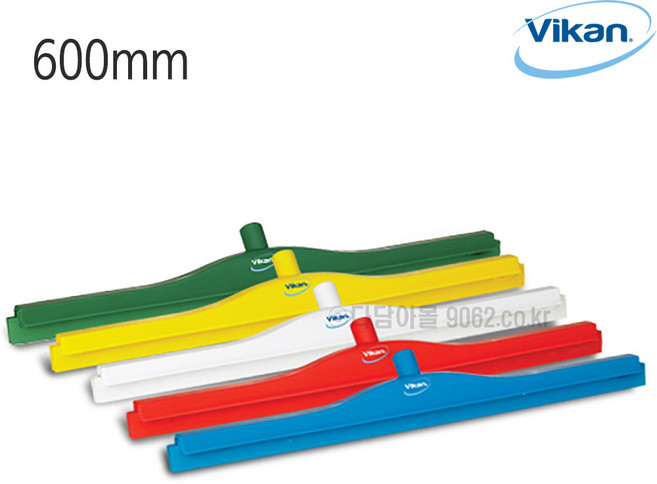 바이칸 더블 바닥스퀴지(헤드) 600mm 7714 바닥청소 해썹, 1개, 파랑(7714/600mm)