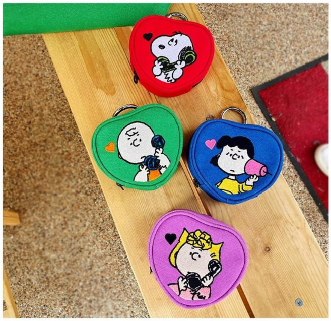 스누피 지갑키링 동전지갑키링 골프공파우치