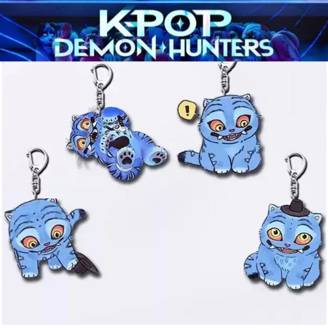 케이팝데몬헌터스 케데헌 호랑이 키링 굿즈 4PC 세트, 세트D 주인공 8P, 1개