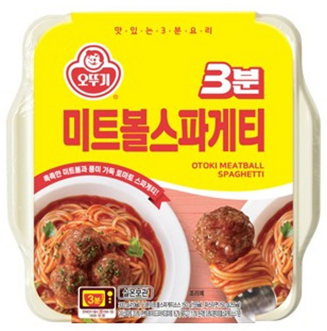 오뚜기 3분미트볼스파게티, 2개, 280g