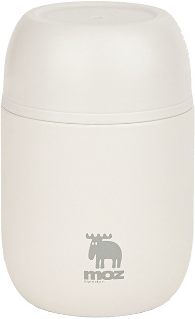 MOZ 스웨덴 포스코 316 스텐 푸드자 보온 도시락 보온 죽통 480ml, 라이트그레이, 1개