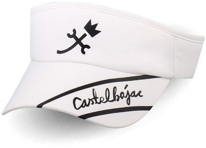 까스텔바작 CSM-35 남녀공용 골프 바이저 썬캡, 화이트, 1개