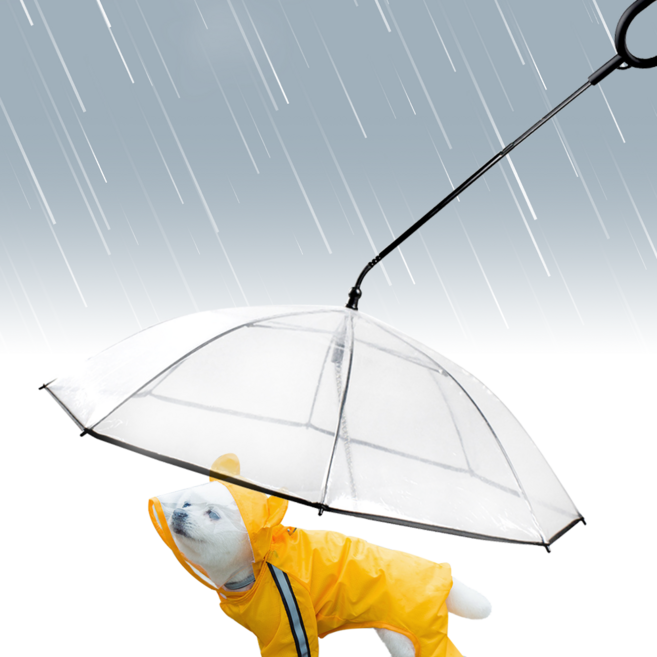 강아지 애견 우산 우비 비옷 프리미엄 TPU [C형우산], 1개