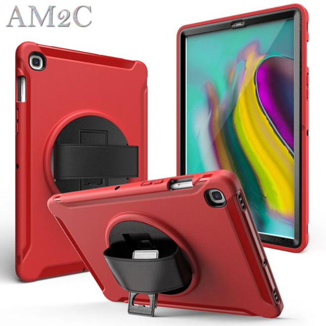 갤럭시탭S5e 10.5 T720 T725 핸드스트랩 거치대 태블릿 하드 케이스, atn103 틸블루