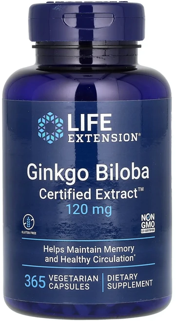 Life Extension 은행 인증받은 추출물 120mg 베지 캡슐 365정, LifeExtension은행인증받은추출물120mg베지캡, 1개 - 쿠팡