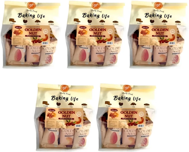 베트남 골든넛 견과류 케이크 과자, 5개, 250g - 쿠팡