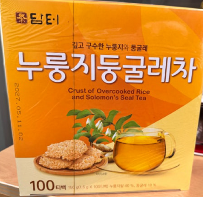 담터 누룽지둥굴레차, 1.5g, 2개, 100개입