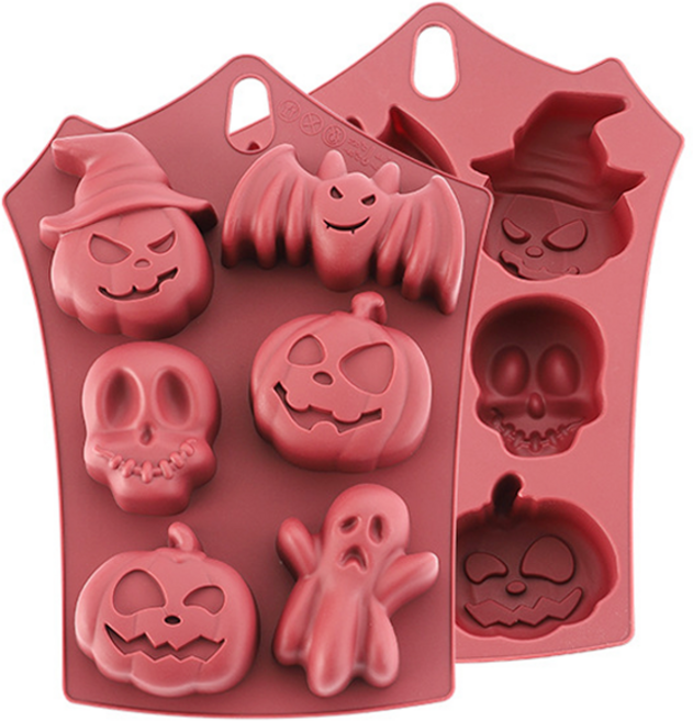 할로윈 몰드 6종 6구 펌킨 유령 박쥐