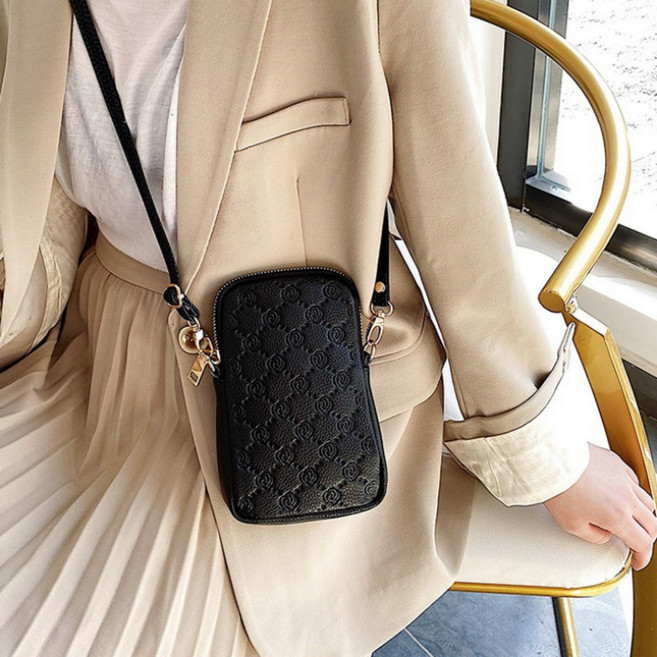 사수바리 소가죽 핸드폰가방 여성크로스백 미니가방 가죽백