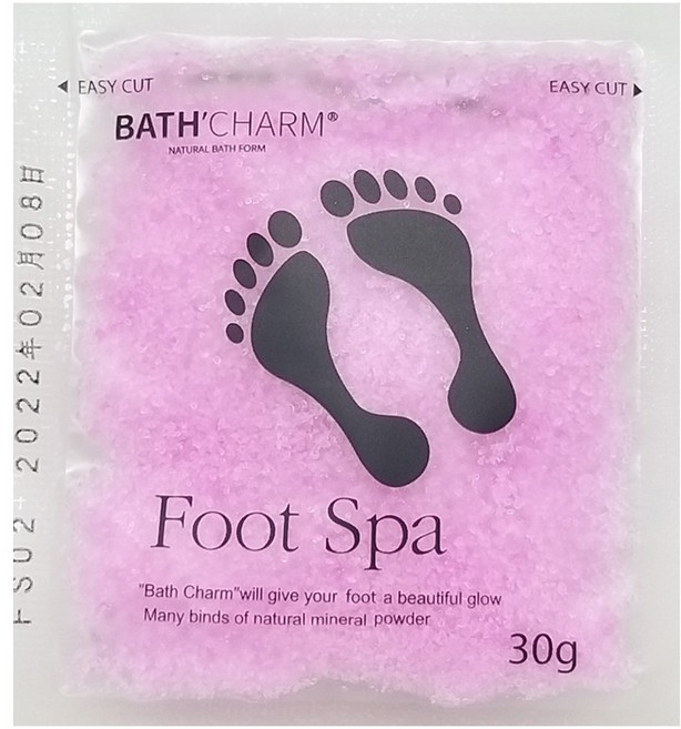 풋스파 이스라엘 사해소금 족욕제 장미 10개, 30g