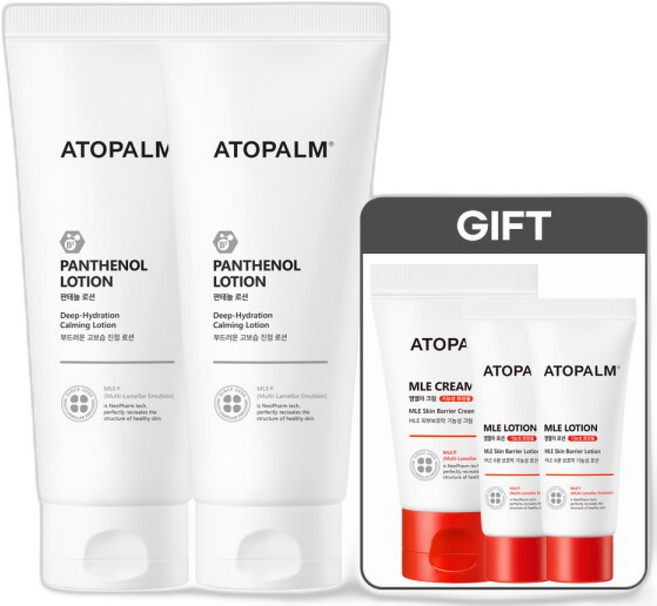 아토팜 11/4~6 판테놀 로션 (GIFT MLE 크림 +로, 2개, 180ml