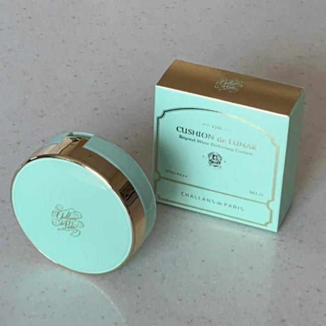 [정품] 샬랑 드 파리 루나쿠션 결점커버 쿠션 드 루나, 21호, 2개, 15g