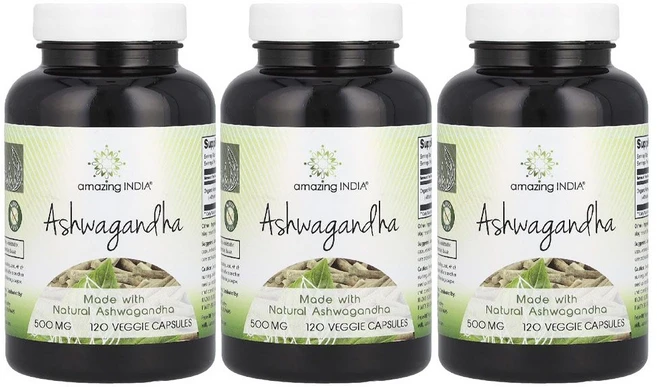 어메이징인디아 아슈와간다 아쉬아간다 500mg 120캡슐 3개 아쉬와간다, 120정 - 쿠팡
