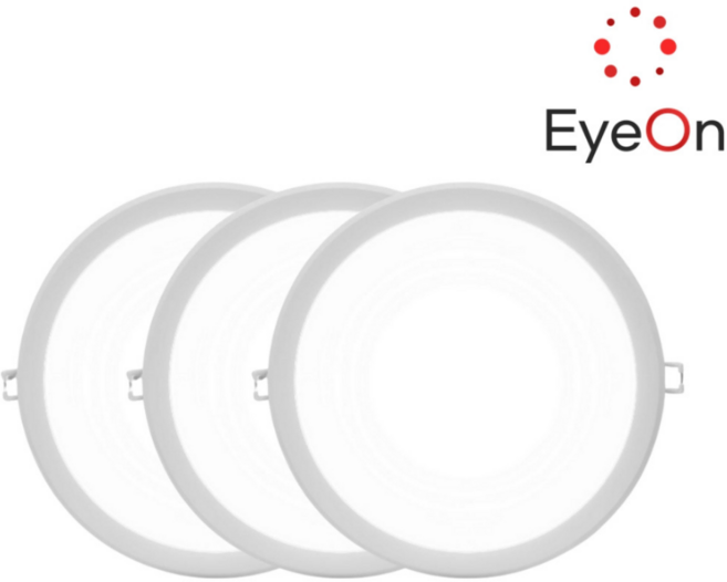 아이온 AS2년 8인치 다운라이트 40W 벌레방지 방습 아주밝음 플리커프리 주광/전구/주백, 주광색(하얀색), 3개