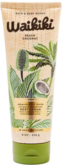 [Bath and Body works] 배쓰 앤 바디웍스 BBW 향기로운 와이키키 비치 코코넛 바디크림, 1개, 226ml