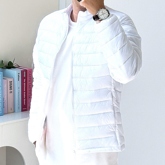 핏콕 남성용 경량 패딩 점퍼 빅사이즈 웰론 다운라이크 경량자켓