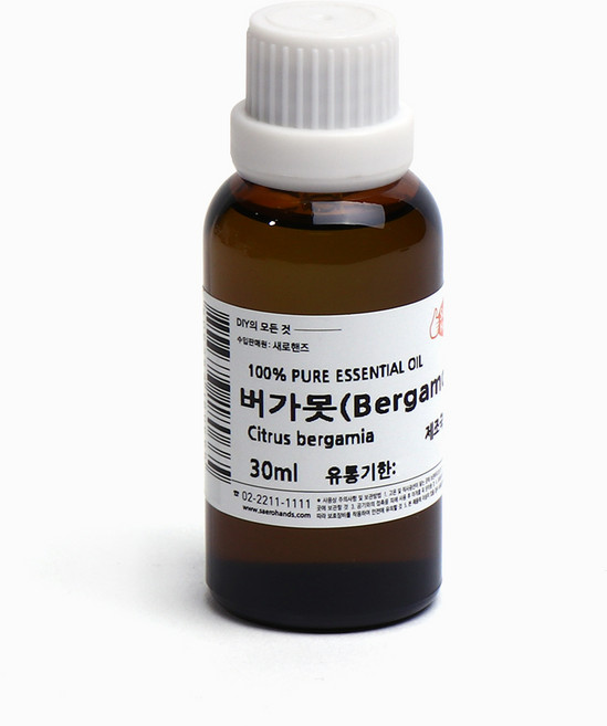 새로핸즈 천연 아로마 에센셜오일 버가못 30ml, 단품, 1개