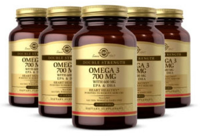 [정품 미국 배송] 솔가 오메가 3 700mg EPA & DHA 60정-5개 (소프트젤) Solgar Omega 3 600mg, 60정