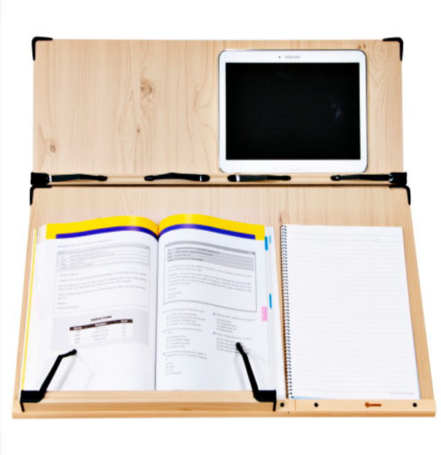 베스트 양손필기 2단 독서대 60Cm 각도조절 필기용 책받침대 책거치대 북스탠드 높이조절 독서대