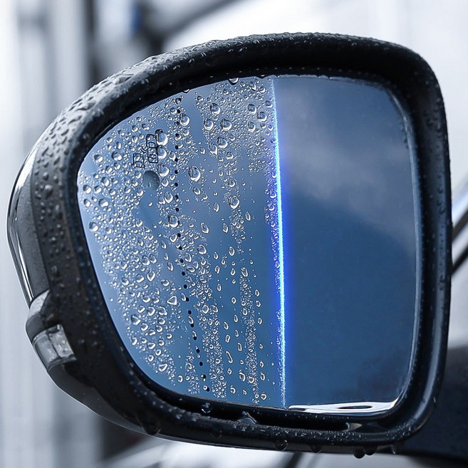 [오카] 디올뉴 싼타페 MX5 호환 용품 사이드미러 발수 코팅 필름 김서림 방지 빗물 시야 확보, 1세트