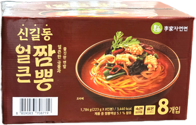 이가자연면 컵짬뽕, 8개