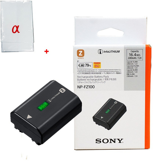 소니정품 NP-FZ100 배터리 +알파포켓융 A7M4 A7CM2 FX3 A6700, 1개