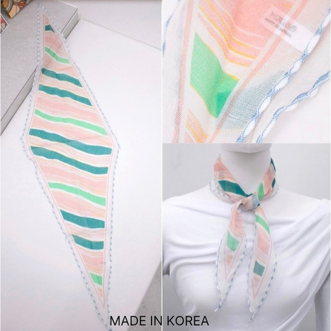 (에테르) 웨이브 텐셀 쁘띠스카프 파스텔톤 땀&끈적임 방지 자외선차단