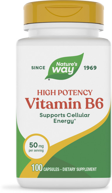 네이쳐스웨이 비타민 B-6 50mg 캡슐, 1개, 100정